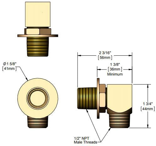 T&S BRASS T&S Brass B-0230-K Installation Kit for Faucet