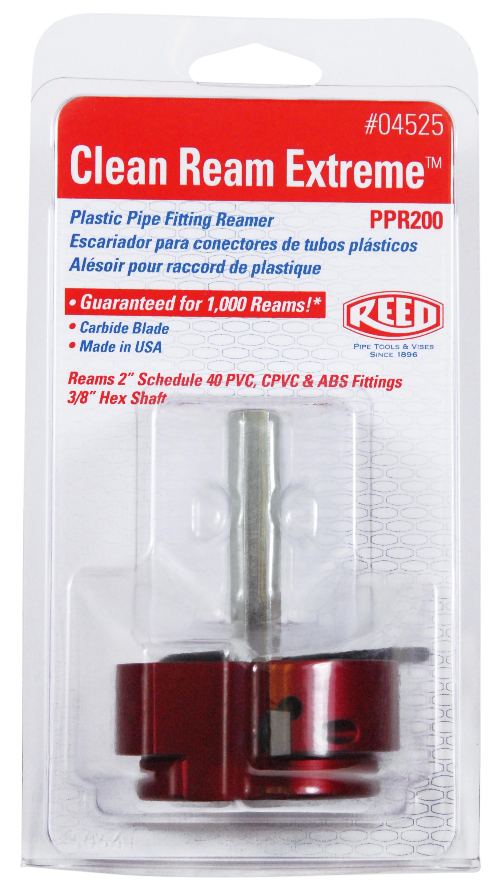 REED Reed 04525 Clean Ream Extreme 2 in Dia Pipe Fitting Reamer