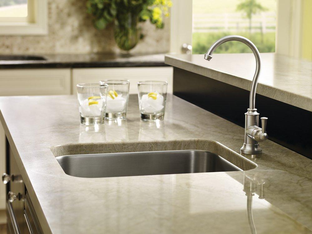 MOEN Moen S5510SRS Sip Traditional Spot Resist Stainless One-Handle Beverage Faucet