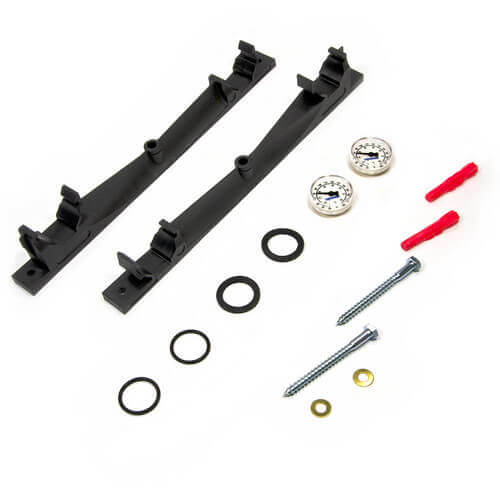 UPONOR Uponor A2670201 Engineered Plastic Heating Manifold Assembly With Flow Meter (2 Outlets)