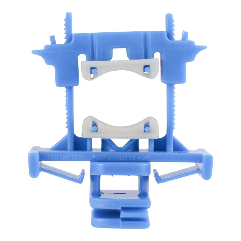 HOLDRITE HoldRite 257-P 3/8 - 1 in. Plastic Strut Pipe Clamp in Medium Blue