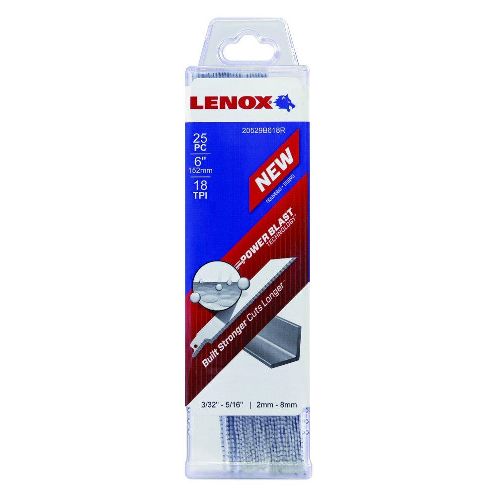 LENOX LENOX 20529B618R Bimetal Recip Saw Blade 6 X3/4X035X18TPI 25/PK