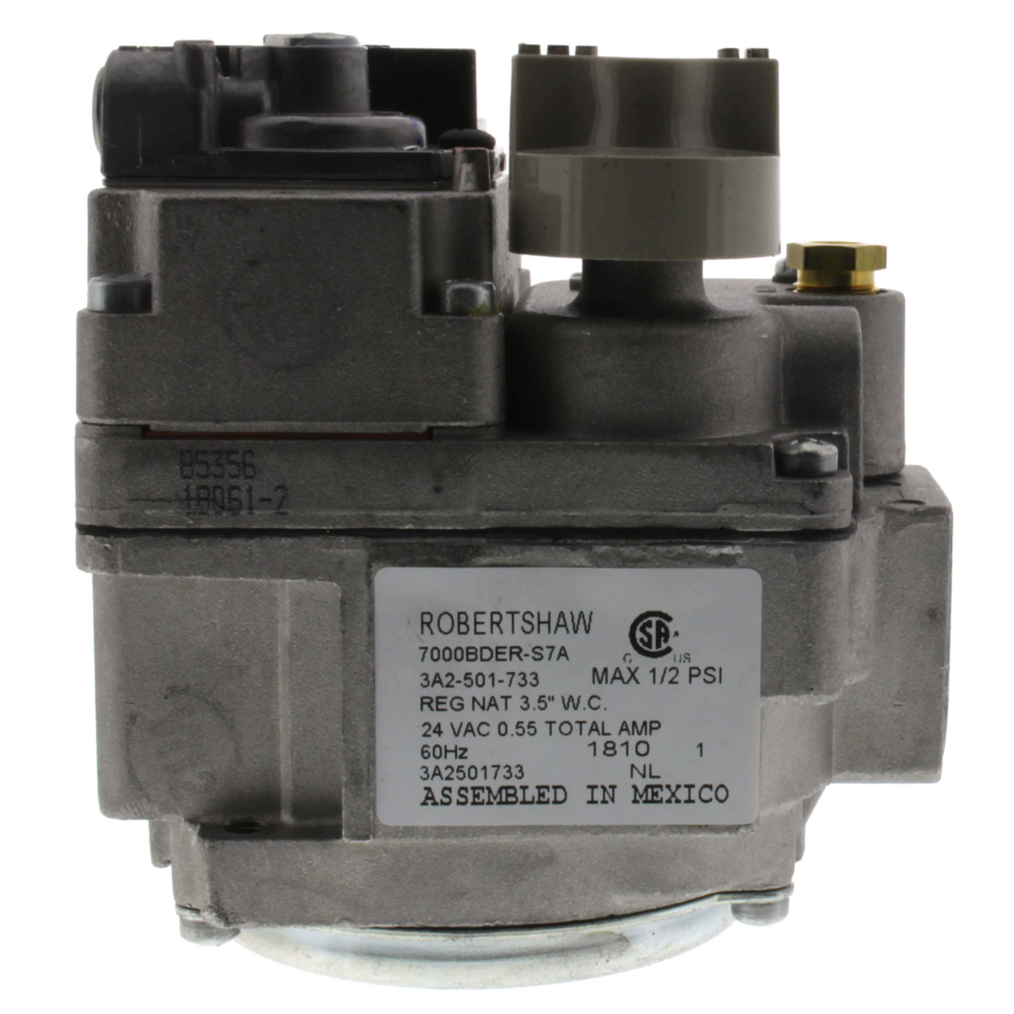 ROBERTSHAW Robertshaw 700-205 GAS VLV POWER 1/2 NAT GAS 58/90F, SNAPTHROT, 36