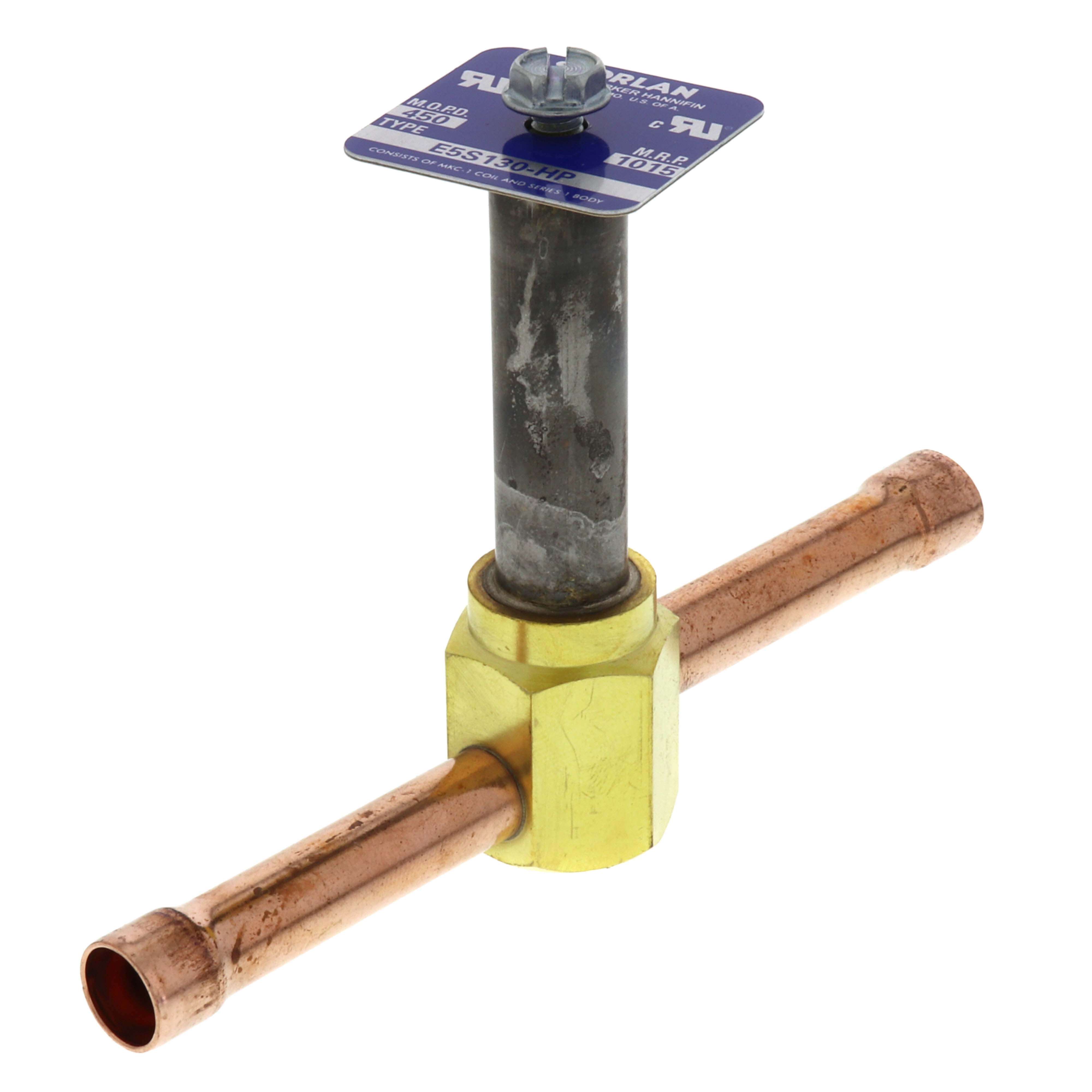 SPORLAN Sporlan 4079-00 Solenoid Valve 3/8 ODF Solder Body Less Coil E5 Series