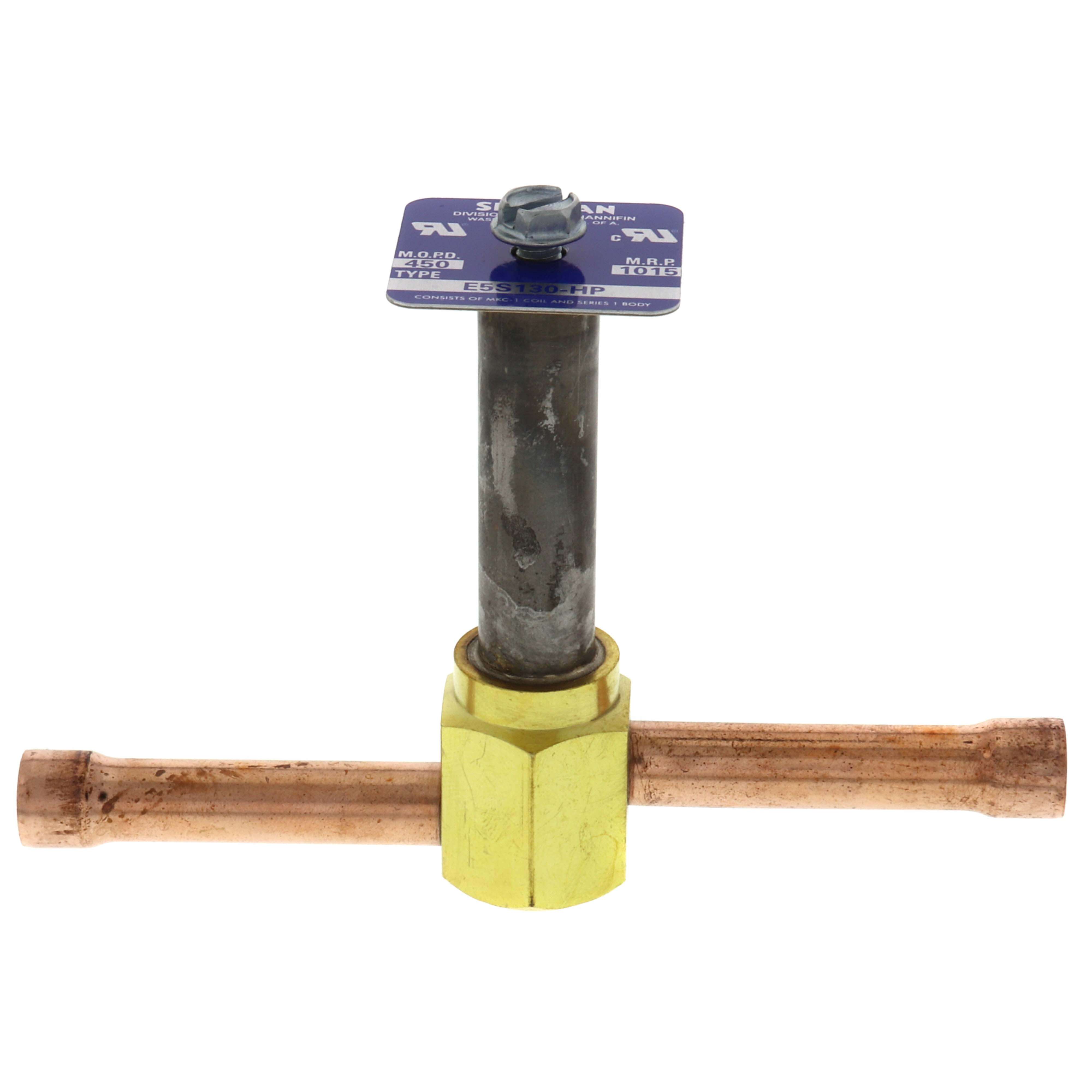 SPORLAN Sporlan 4079-00 Solenoid Valve 3/8 ODF Solder Body Less Coil E5 Series