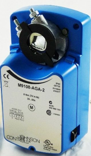 JOHNSON CONTROLS Johnson Controls M9108-AGA-2 Direct Coupled Damper Actuator 70 lb-in