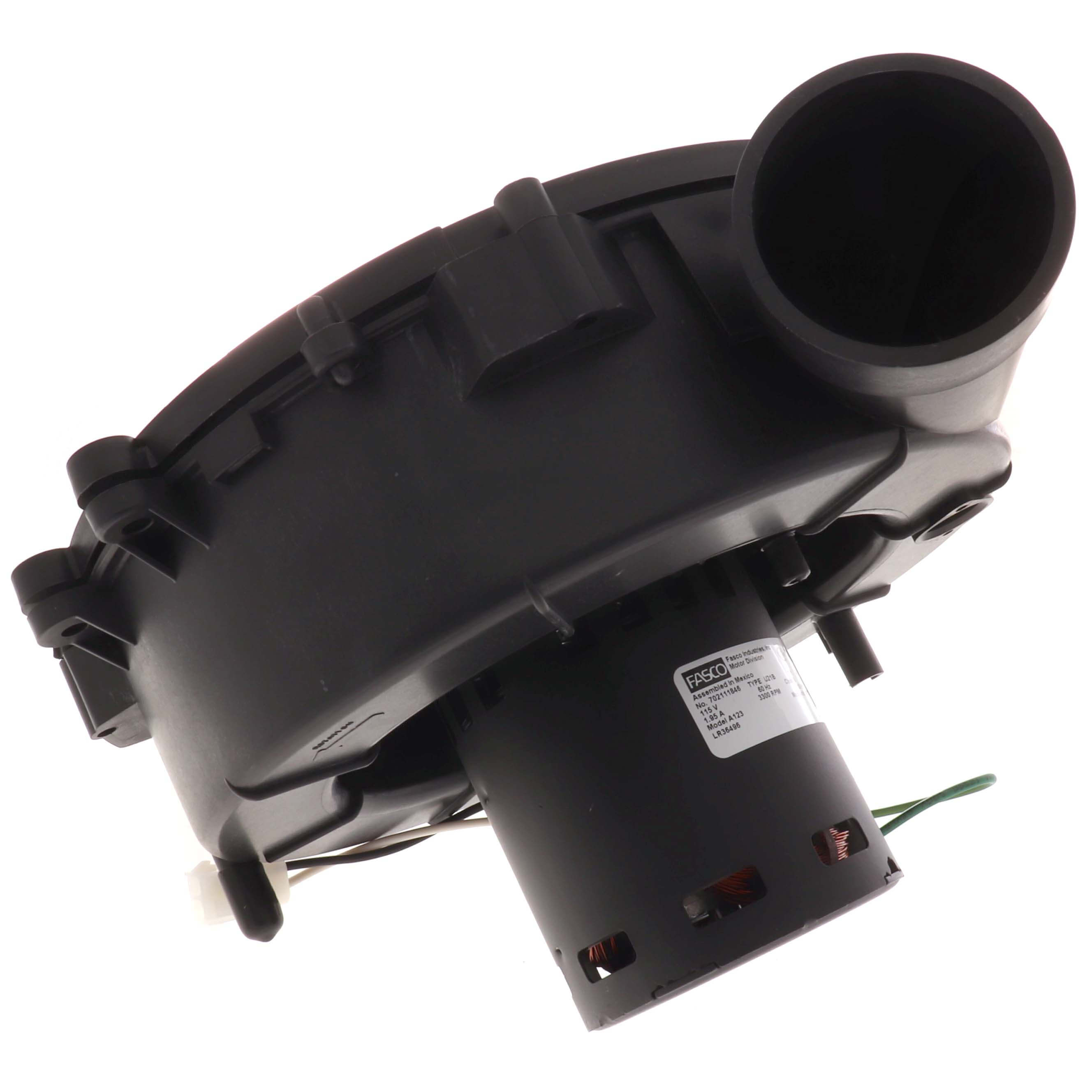 GENTEQ MOTORS Fasco A123 1-Speed 3300 RPM 1/18 HP Nordyne Inducer Motor 115V