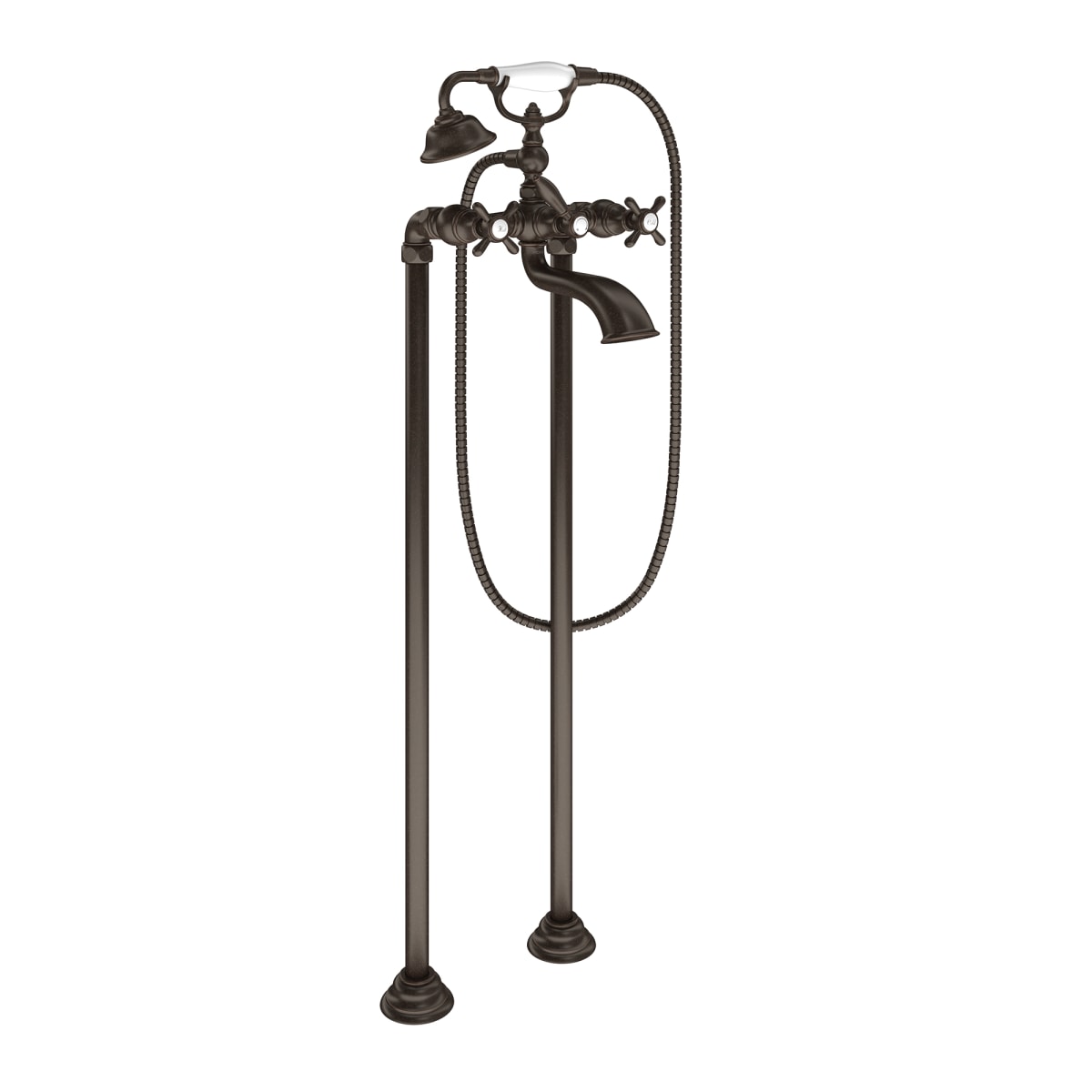 MOEN Moen S22105ORB Weymouth Two-Handle Tub Filler Includes Hand Shower Oil Rubbed Bronze