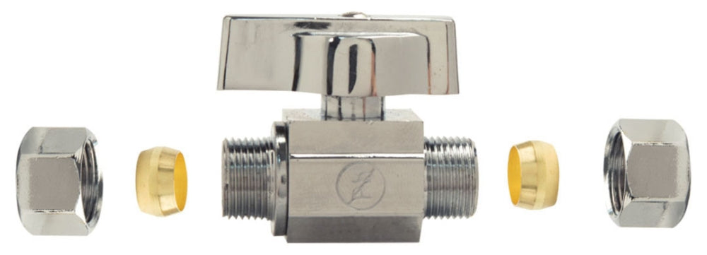 BRASSCRAFT BrassCraft KTCR11FXC 1/4 Turn Chrome Plated Brass Water Supply Stop