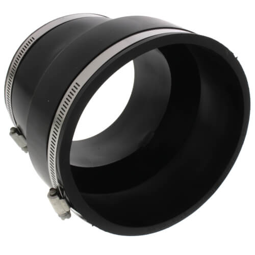 FERNCO Fernco 1002-46 Flexible Pipe Coupling, 4 x 6 in Nominal, Clay x PVC
