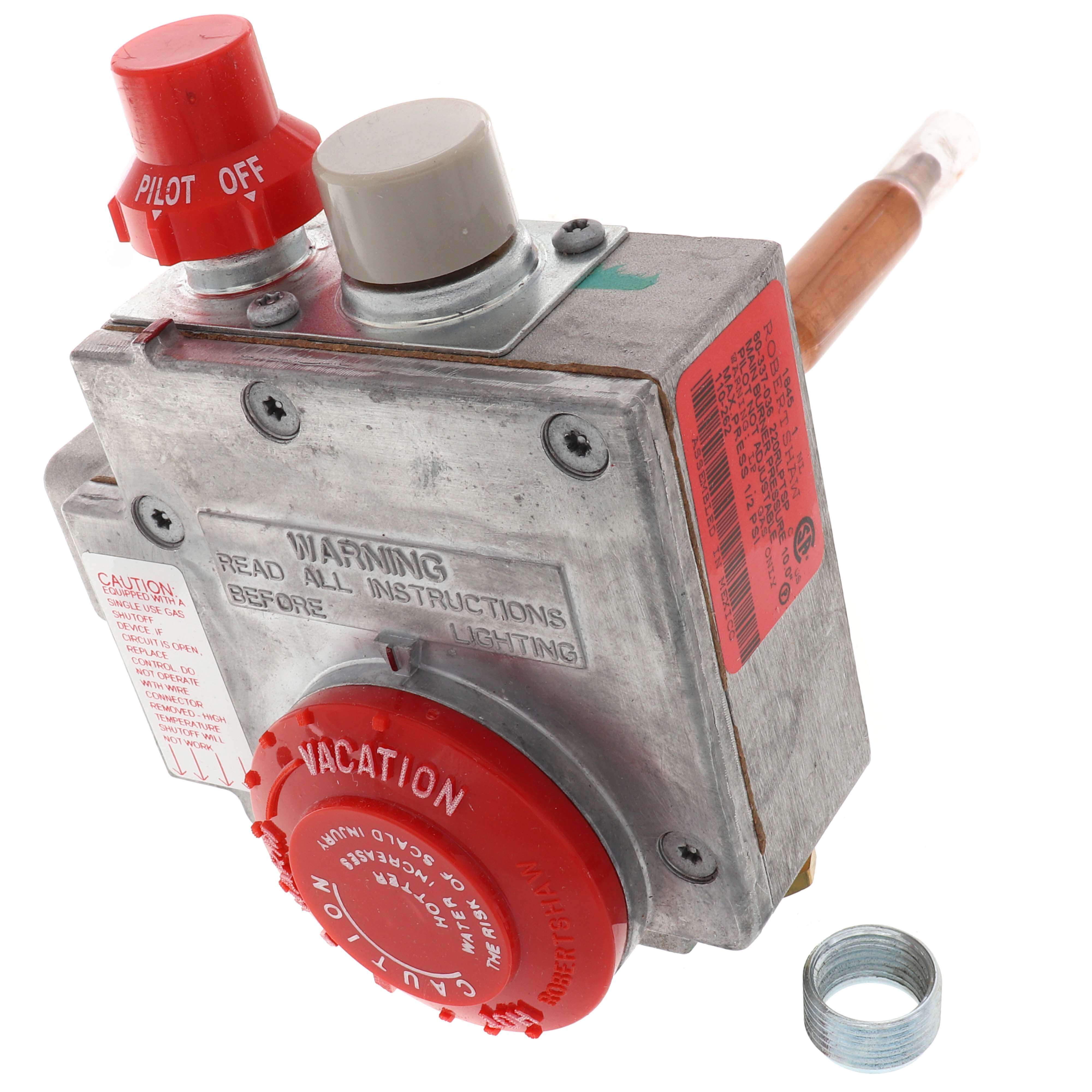 ROBERTSHAW Robertshaw 110-262 Water Heater Valve 1/2 160F 1 3/8SHNK