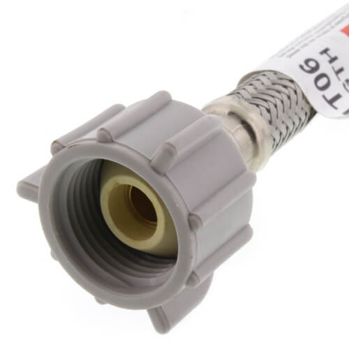 FLUIDMASTER Fluidmaster PRO1T06 Pro Series 3/8 in x 7/8 in. x 6 in. Braided Stainless Toilet Flexible Water Connector