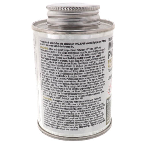 HERCULES Hercules 60703 Cement Slvt PVC/CPVC 4oz Sch 80/XH ABS