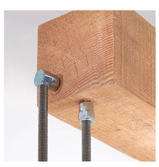 DeWalt PFM2251100 Vertical Rod Hanger for Wood 3/8 Rod Diameter 1/4 x 2