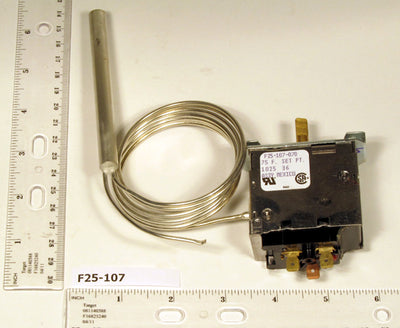 ROBERTSHAW Robertshaw F25-107 Temperature Control 20 Degree F Defrost Term/Fan Delay 60 Cap