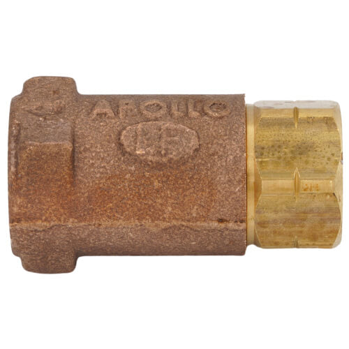 APOLLO VALVES Apollo Valves 61LF10301 1/2 in. Bronze FNPT Ball Check Valve