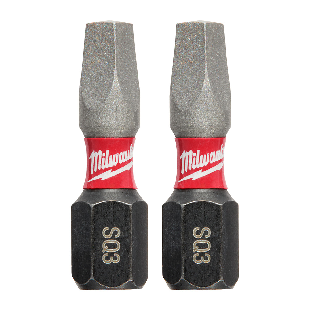MILWAUKEE Milwaukee 48-32-4423 SHOCKWAVE Impact Square Recess #3 Insert Bits