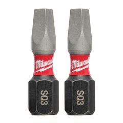 Milwaukee 48-32-4423 SHOCKWAVE Impact Square Recess #3 Insert Bits