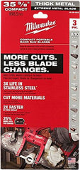 Milwaukee 48-39-0609 Extreme Thick Metal Band Saw Blade 3 Pack