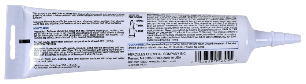 HERCULES Hercules 25641 6 Oz Plumbers Caulk Linen