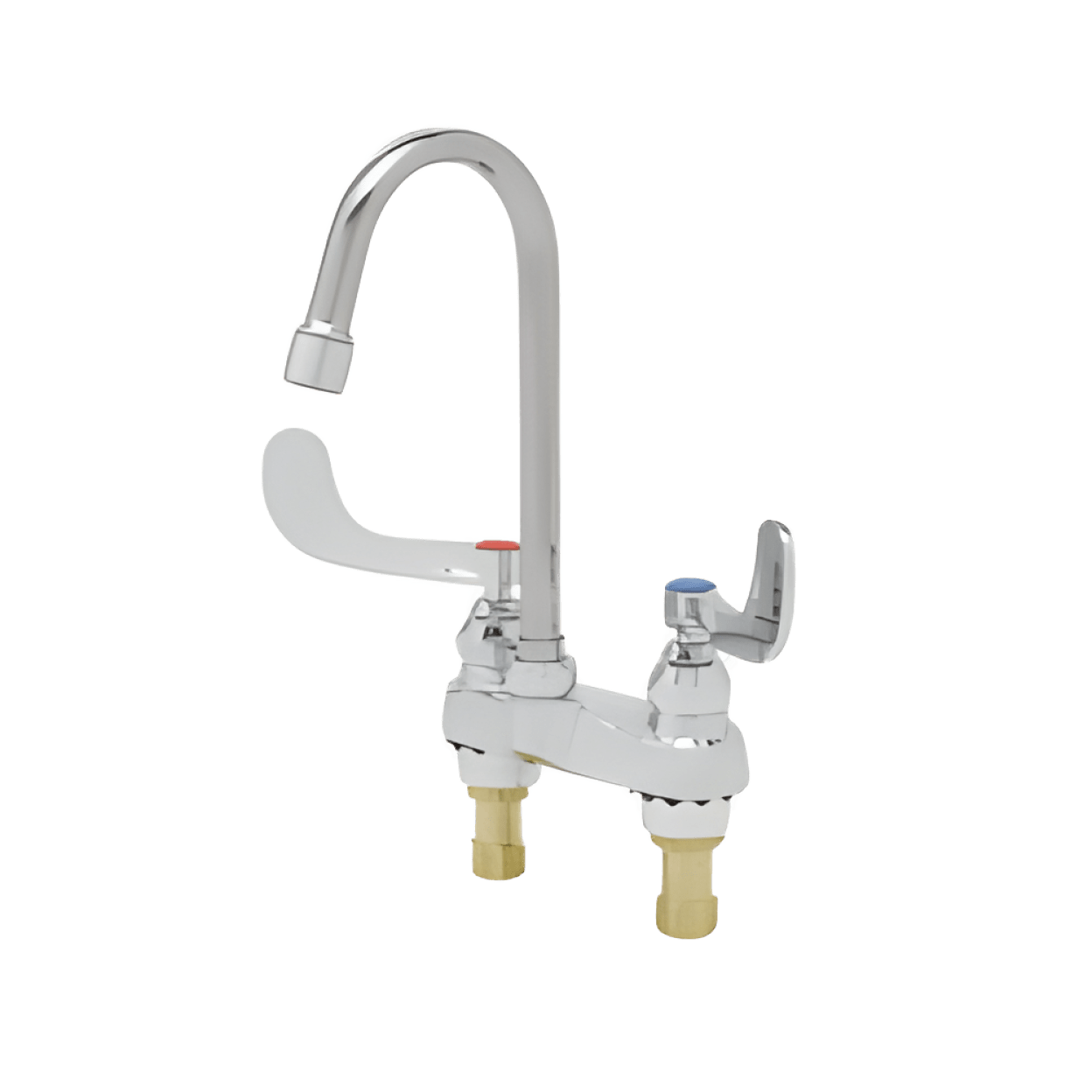 T&S BRASS T&S Brass B-0892-01 Two Handle Centerset Bathroom Sink Faucet in Chrome Plated