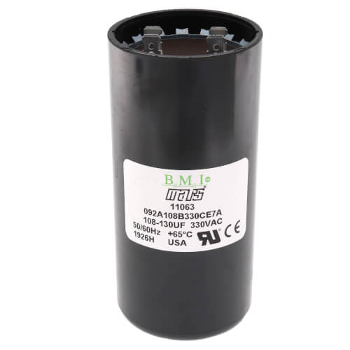 MARS MARS 11063 Capacitor, 108-130 MFD 330V Start Electrolytic Blue Box