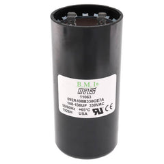 MARS 11063 Capacitor, 108-130 MFD 330V Start Electrolytic Blue Box