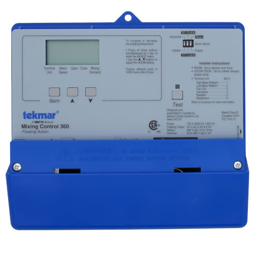 TEKMAR TEKMAR 360 Mixing Control Floating Action Includes Outdoor Sensor & 2 Universal Sensors To Replace 354 229