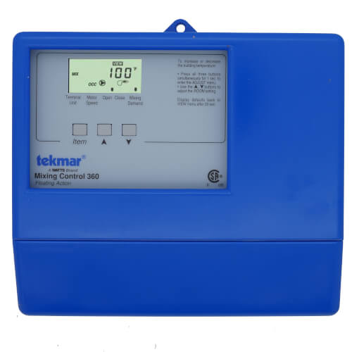 TEKMAR TEKMAR 360 Mixing Control Floating Action Includes Outdoor Sensor & 2 Universal Sensors To Replace 354 229