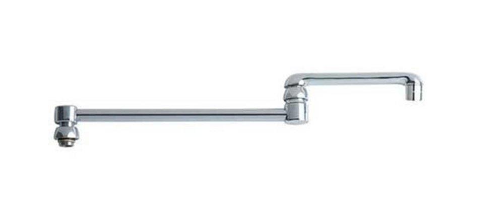 CHICAGO FAUCETS Chicago Faucets DJ18JKABCP Double Jointed Swing Spout 2.2 gpm