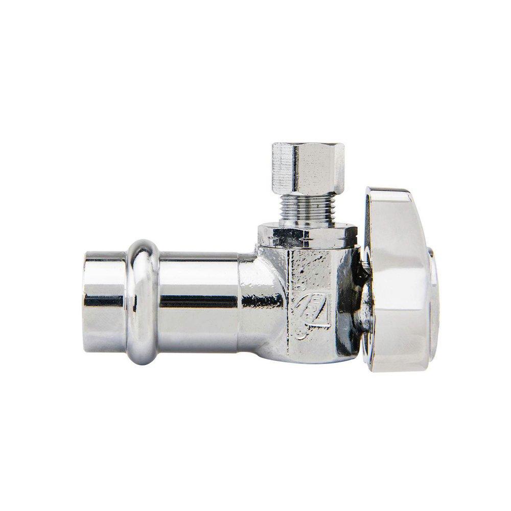BRASSCRAFT BrassCraft G2CP09XC1 1/2 x 1/4 in. Press x Compression Angle Supply Stop Valve