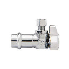 BrassCraft G2CP09XC1 1/2 x 1/4 in. Press x Compression Angle Supply Stop Valve