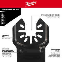 Milwaukee 49-25-1249 | OPEN-LOK 2-1/2 Titanium Enhanced Bi-Metal Multi-Material Blades 10PK