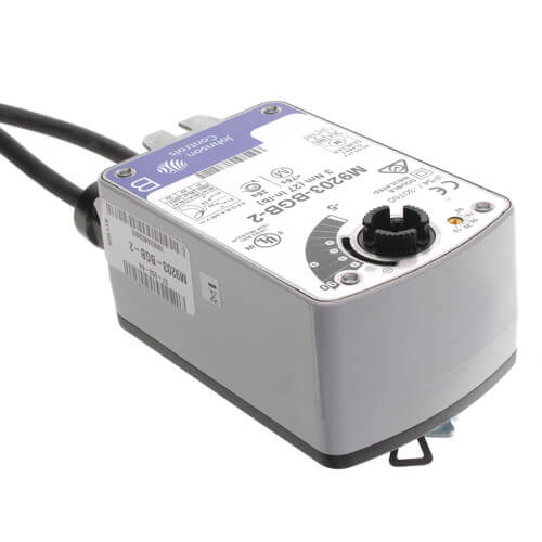 JOHNSON CONTROLS Johnson Controls M9203-BGB-2 Direct Coupled, 27 lb-in, Spring-Return