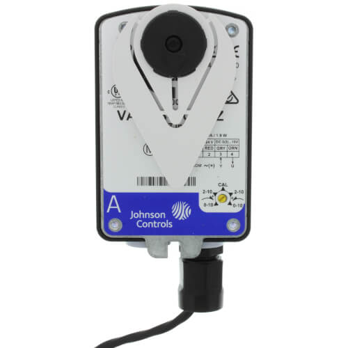 JOHNSON CONTROLS Johnson Controls VA9203-GGA-2Z Direct Coupled, 27 lb-in, Spring-Return