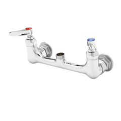 T&S BRASS T&S Brass B-0330-LN Double Pantry Base Faucet, Wall Mount, 8 Centers, Less Nozzle