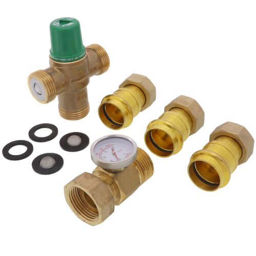TACO Taco 5004-H3-G Pressure Valve, 1 Union Mixing w/Gauge Low Lead