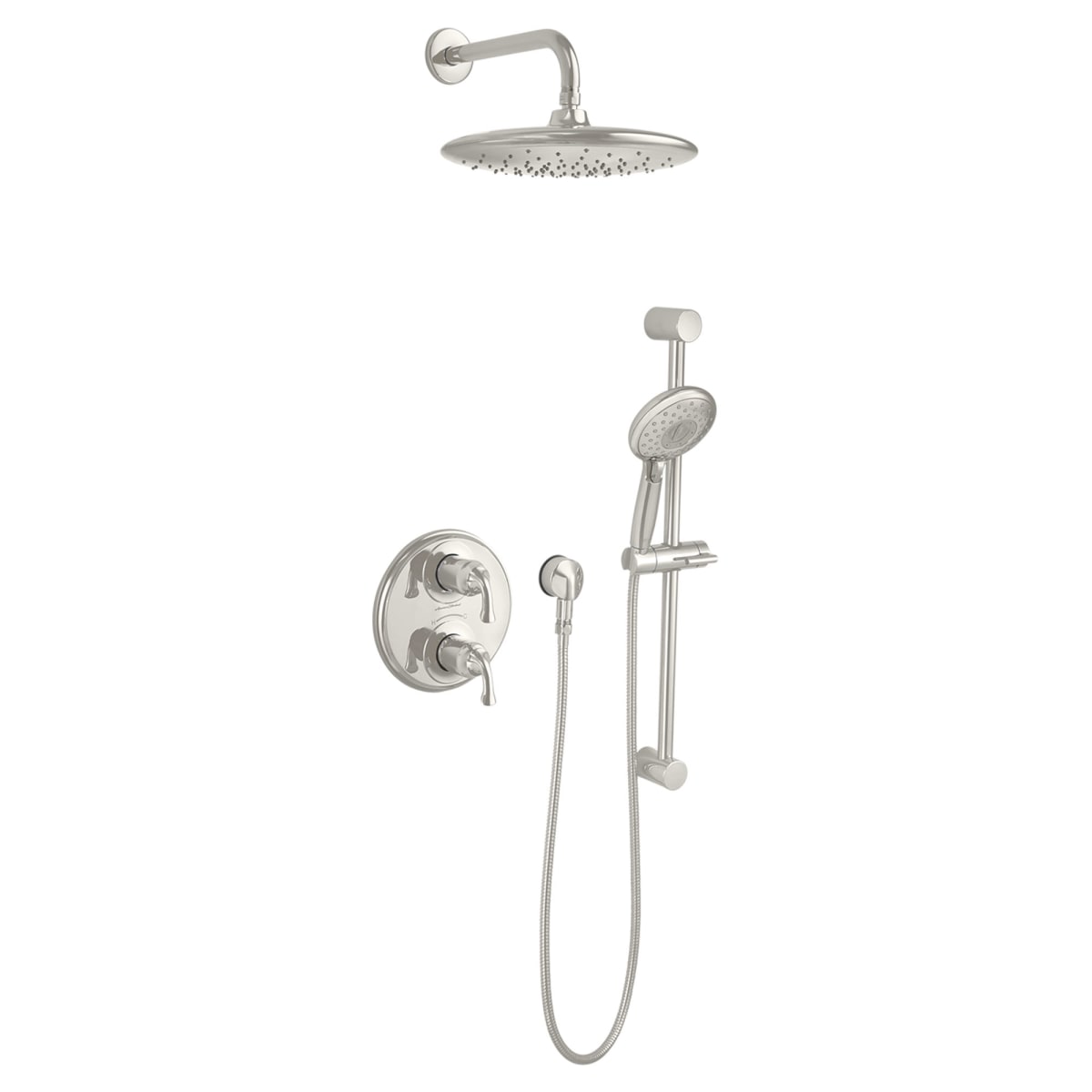 AMERICAN STANDARD American Standard 1660118.013 18 Wall Mount Right Angle Showerhead Arm in Polished Nickel