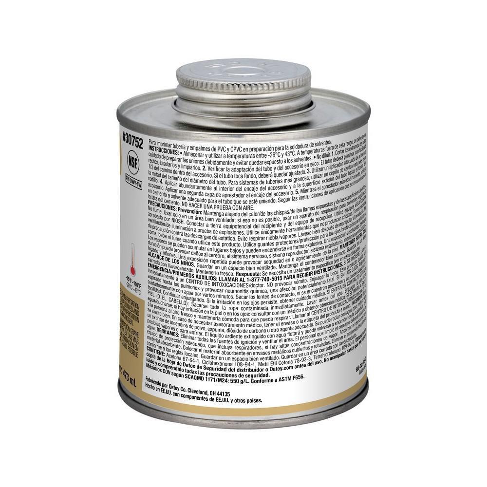 OATEY Oatey 30752 16 oz PVC Clear Primer