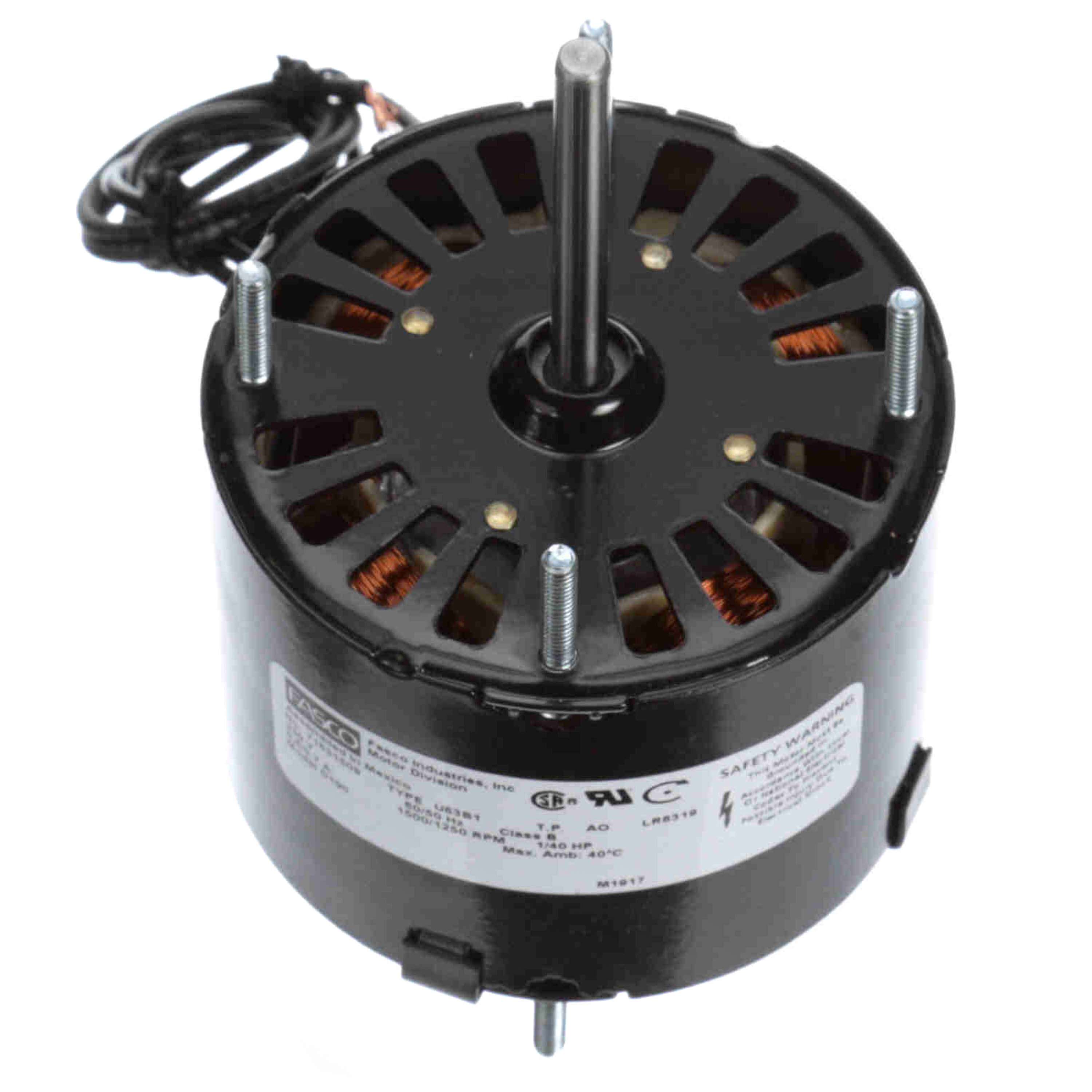 GENTEQ MOTORS Fasco D190 Fan and Blower Motor 1/40 HP 230V