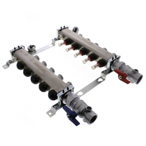 UPONOR Uponor A2720502 Stainless Steel Manifold Assembly with Flow Meter and Ball Valve