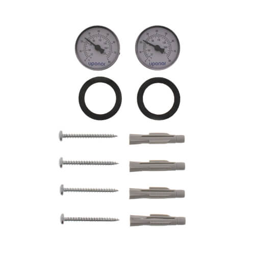 UPONOR Uponor A2720502 Stainless Steel Manifold Assembly with Flow Meter and Ball Valve