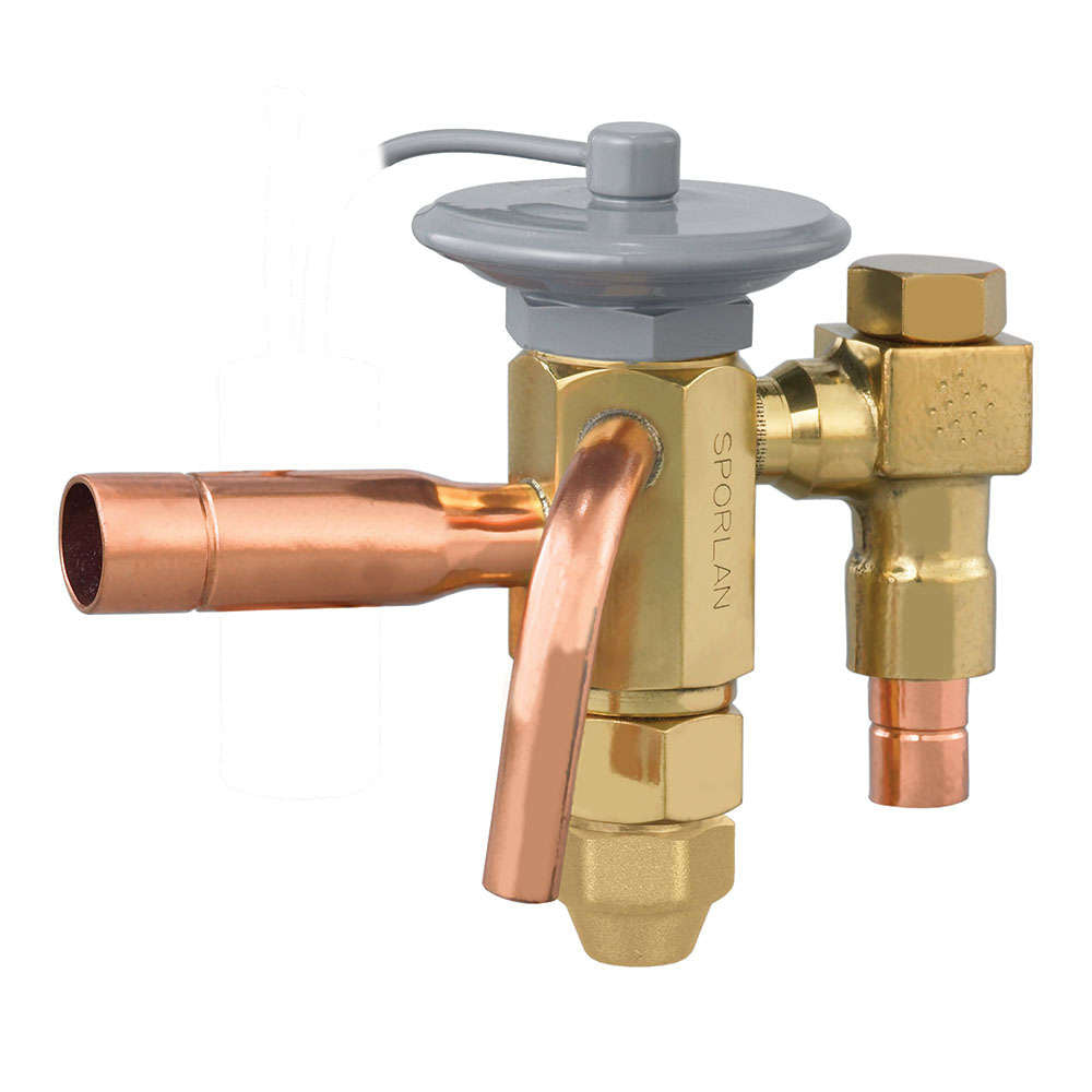 SPORLAN Sporlan 108687 SBFVE-AA-C 3/8 x 1/2 ODF Thermal Expansion Valve w/ 30 Capillary (1/2 to 2/3 Ton)