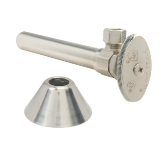 BRASSCRAFT BrassCraft CS40BX-NS 1/2 x 3/8 in. Sweat x OD Compression Knurled Oval Handle Angle Supply Stop Valve