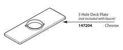 MOEN Moen 147204 90 Degree Escutcheon & Gasket Kit Chrome