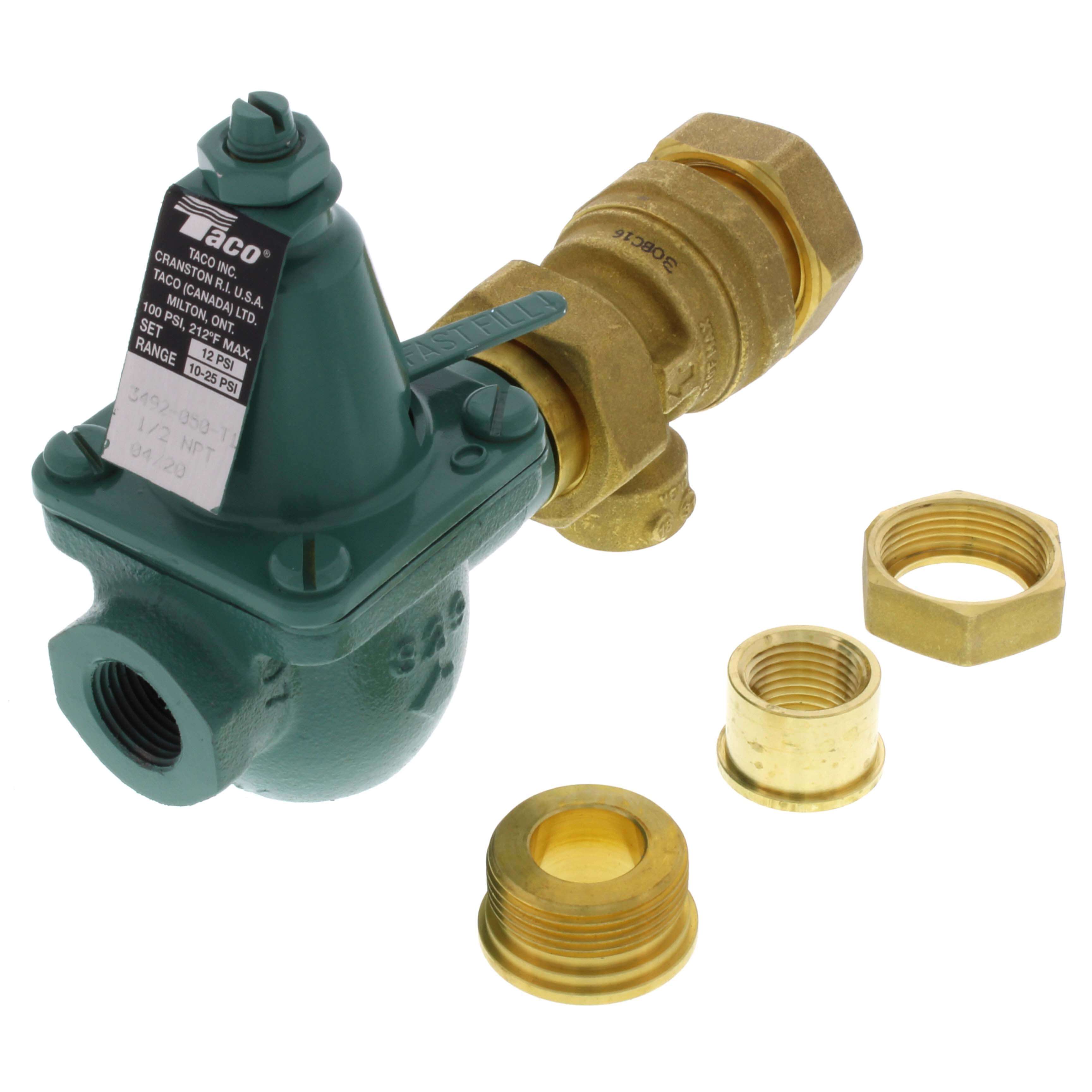 TACO Taco 3492-050-T1 1/2 Cast Iron Combination Boiler Feed Valve & Backflow NPT x NPT