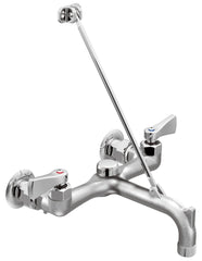 MOEN Moen 8230 M-DURA 2-Handle Wall Mount Service Sink Faucet in Rough Chrome