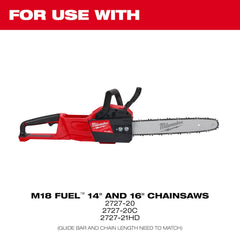 Milwaukee 49-16-2756 14 In Chainsaw Guide Bar