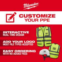 Milwaukee 48-73-2241 Class 2 High Visibility Yellow Mesh One Pocket Safety Vest - S/M