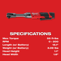 Milwaukee 2560-21 M12 FUEL Extended Reach Ratchet Kit